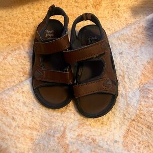 Brown Casual Sandals with Adjustable Straps